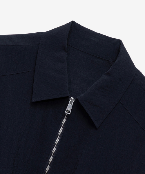 [COUTURE]Navy Twill Semi-Oversized Fit Blouson