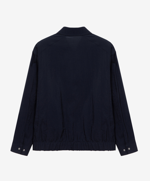 [COUTURE]Navy Twill Semi-Oversized Fit Blouson