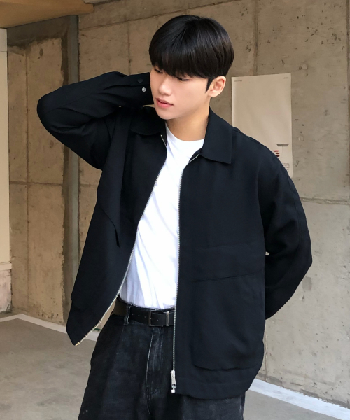 [COUTURE]Black Variant Minimal Blouson