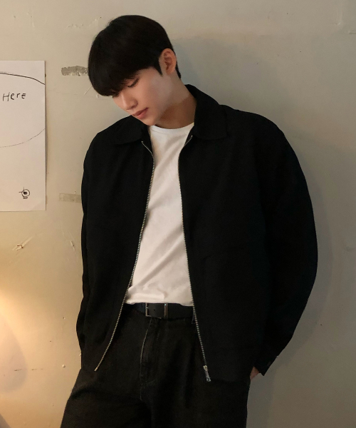 [COUTURE]Black Variant Minimal Blouson