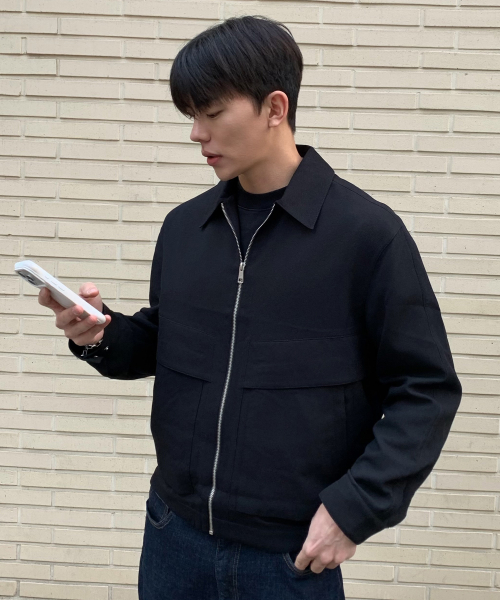 [COUTURE]Black Variant Minimal Blouson