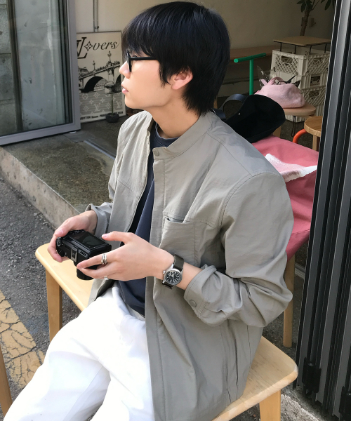 Minimal Regular Fit Blouson - 2color