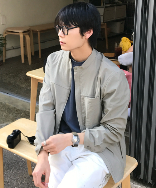 Minimal Regular Fit Blouson - 2color