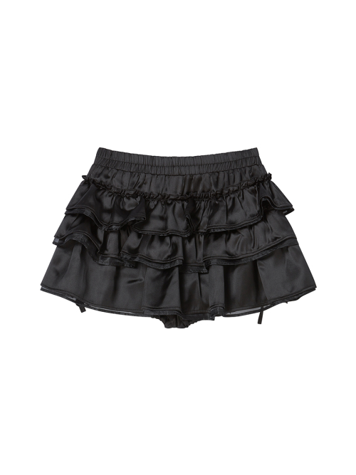 TNSW FRILL SKIRTPANTS BLACK