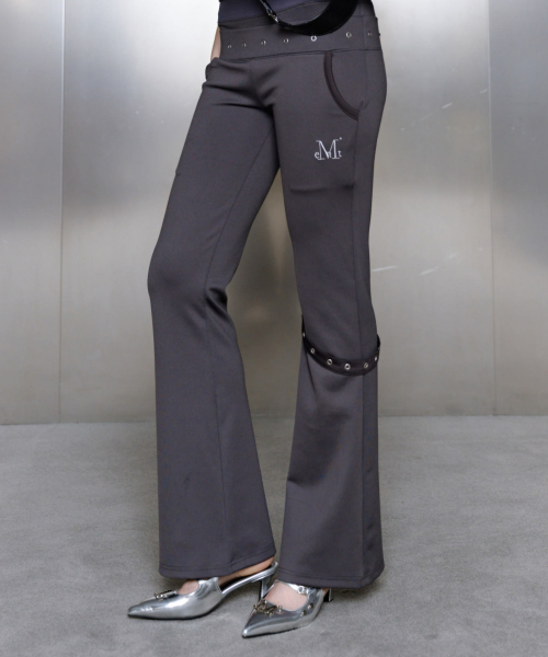 PRELUDE EYELET POINT BANDING BOOTS CUT PANTS