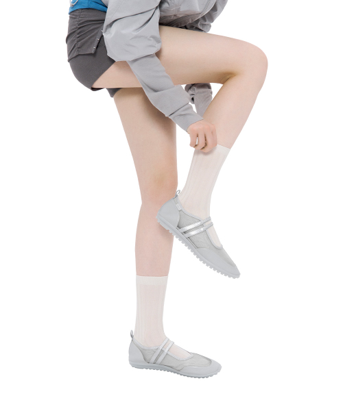 Strap Mary Jane Sneakers · 스트랩 메리제인 스니커즈 / 메쉬 실버