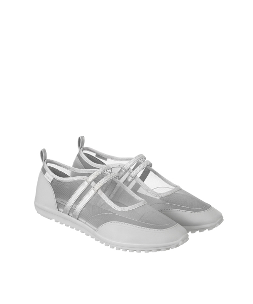 Strap Mary Jane Sneakers · 스트랩 메리제인 스니커즈 / 메쉬 실버