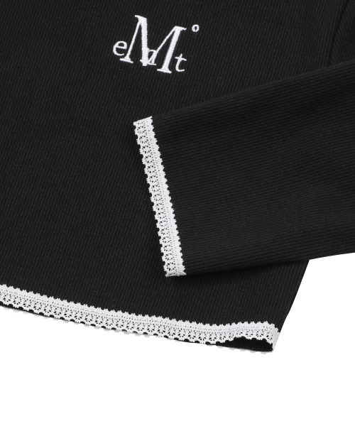 PULSE SET-UP LACE POINT BOLERO CARDIGAN (2COLOR)