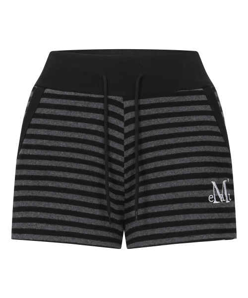 MOTION STRIPE BUTTON BANDING SHORTS