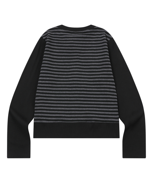 MOTION STRIPE BUTTON CARDIGAN
