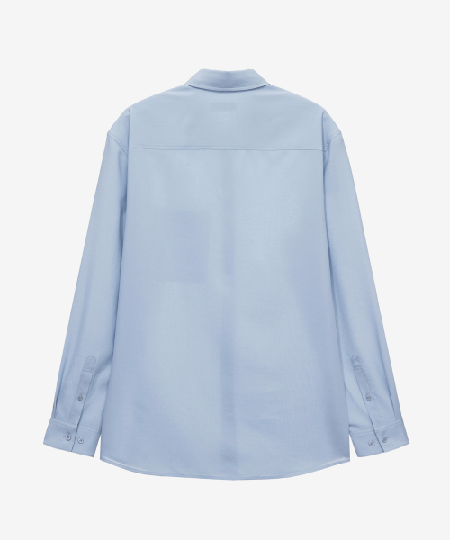 linen like semi-overfit shirt - 3color