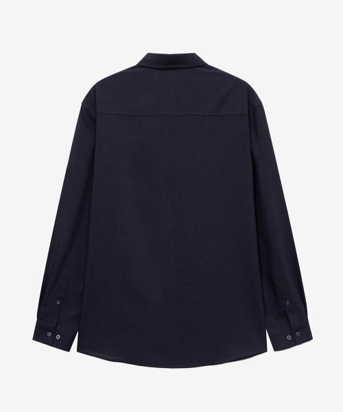 [2PACK]linen like semi-overfit shirt - 3color