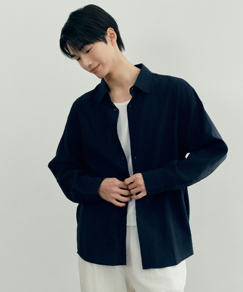 [COUTURE]RNblended minimal oversized fit shirt - 3color