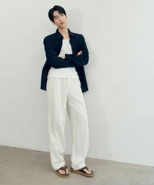 [COUTURE]RNblended minimal oversized fit shirt - 3color