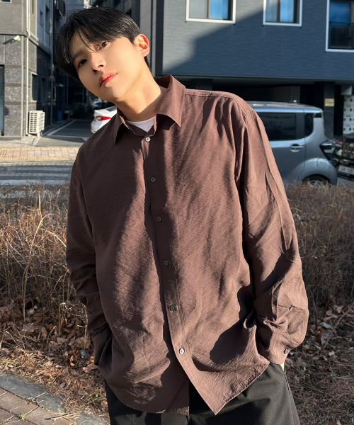 [COUTURE]RNblended minimal oversized fit shirt - 3color