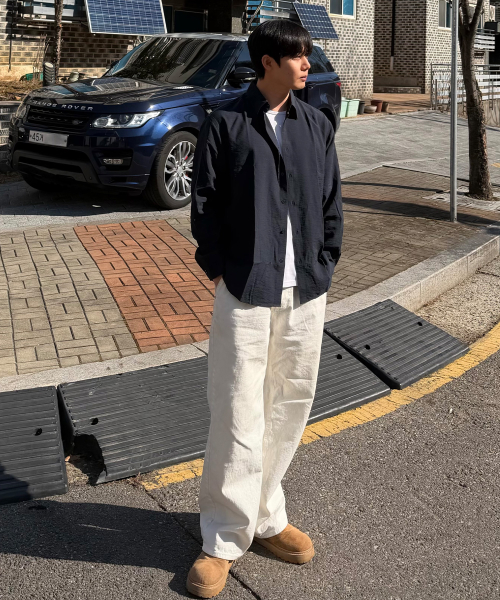 [COUTURE]RNblended minimal oversized fit shirt - 3color
