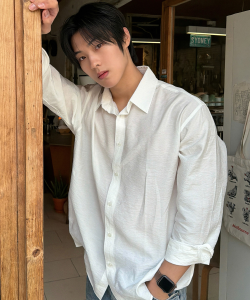 [COUTURE]RNblended minimal oversized fit shirt - 3color