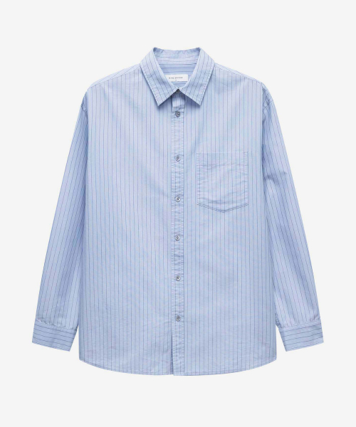 [ON]multi-strip overfit long-sleeve shirt