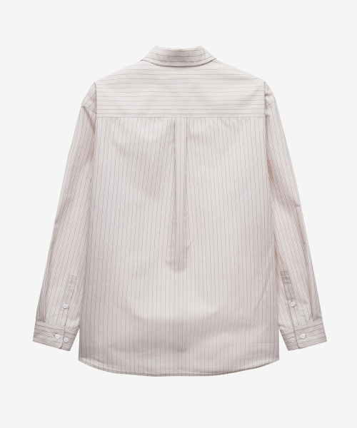 [ON]multi-strip overfit long-sleeve shirt