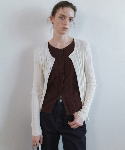 Layered Colorblock Cardigans NEK6SD220
