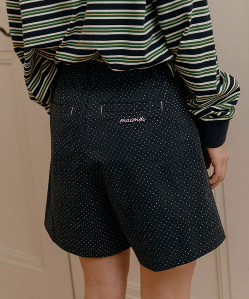 Tuck Cotton Pants