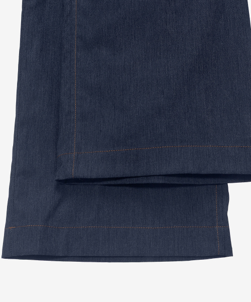 [COUTURE]adjust wide one-tuck denim like pants