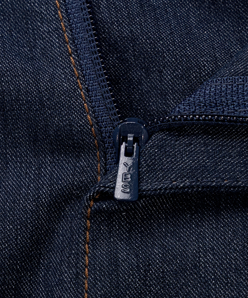 [COUTURE]adjust wide one-tuck denim like pants