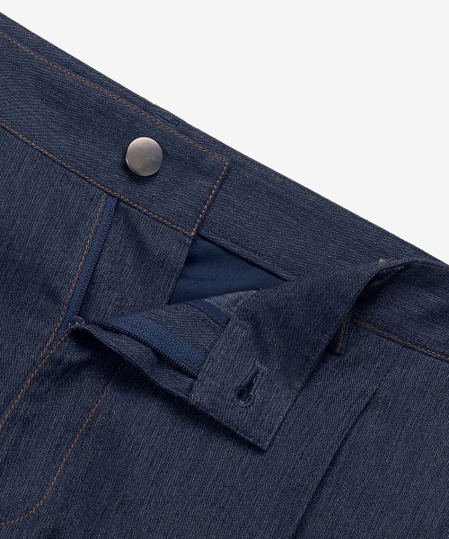 [COUTURE]adjust wide one-tuck denim like pants