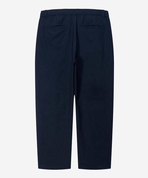 [Air Cool] One-tuck relaxation fit sour black pants - 2color