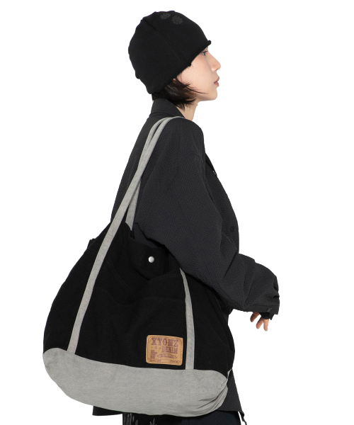 XTA099 빈티지 데님 토트 백 (BLACK)