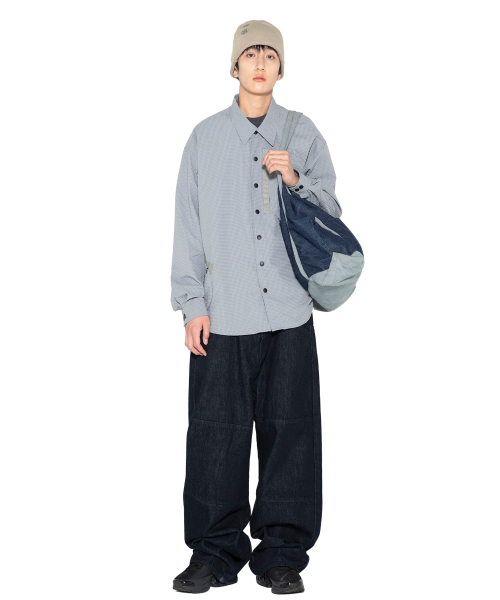 XTA099 빈티지 데님 토트 백 (BLUE)