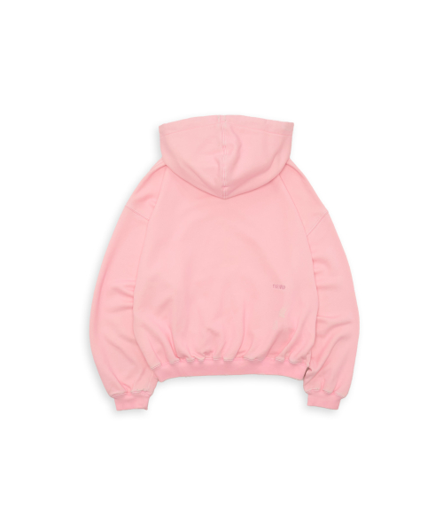 Tuewid classic embroidery set up zip up in blush pink