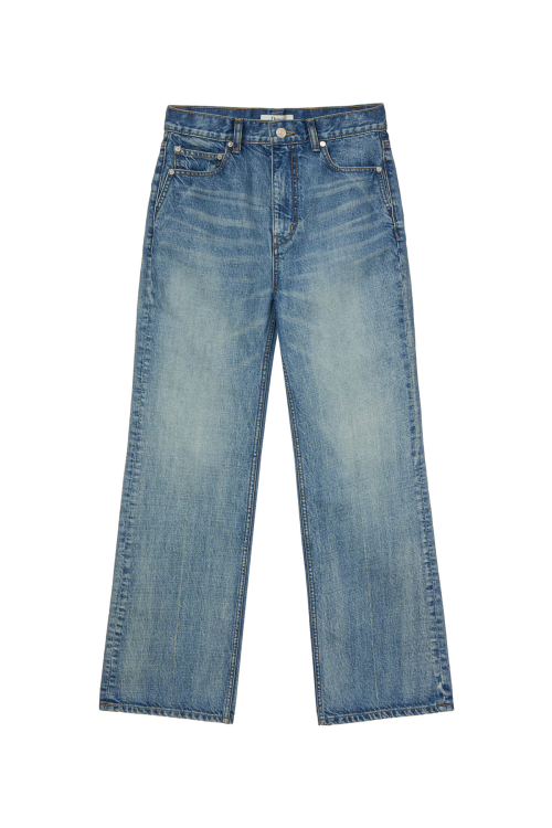 STRAIGHT DENIM PANTS IN BLUE