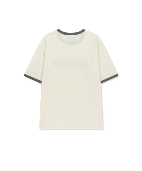 MATIN LOGO RINGER TOP FOR MEN IN CREAM