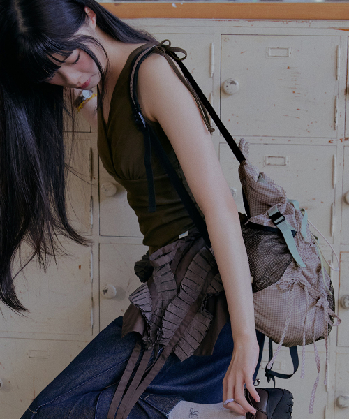 RIBBON TIED SLEEVELESS - 4 colors