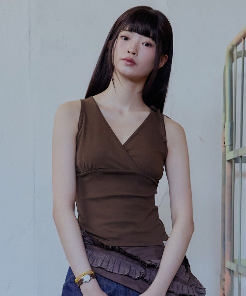 RIBBON TIED SLEEVELESS - 4 colors