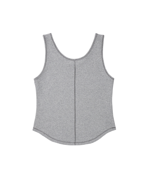 CONTRAST STITCH SLEEVELESS - 6 colors
