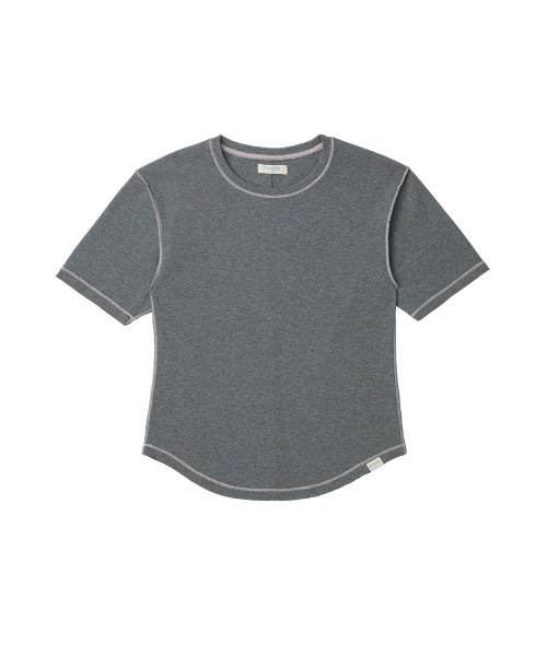 CONTRAST STITCH HALF SLEEVE - 6 colors