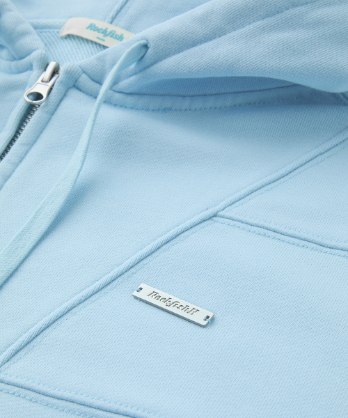 SEMI CROPPED ZIP UP HOODIE - 4 colors