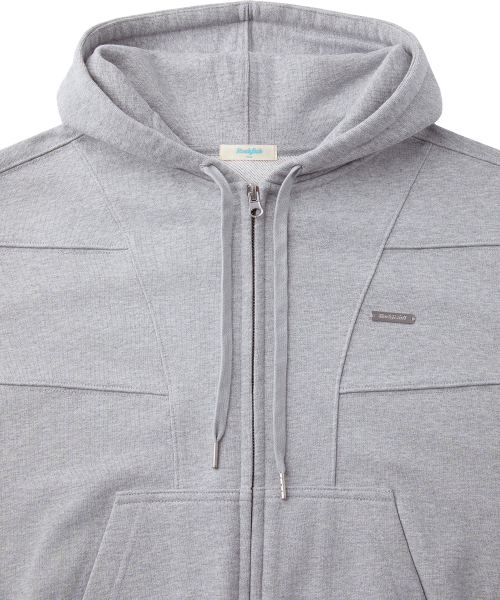 SEMI CROPPED ZIP UP HOODIE - 4 colors