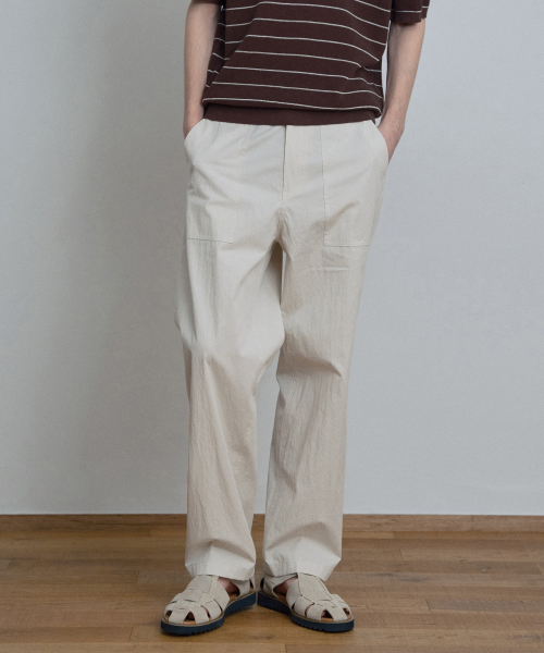 [COUTURE]Adjust Semi Wide Puttig Pants - 4color
