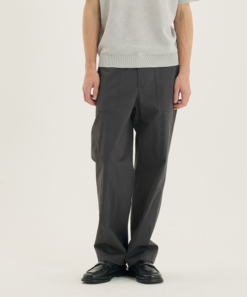 [COUTURE]Adjust Semi Wide Puttig Pants - 4color