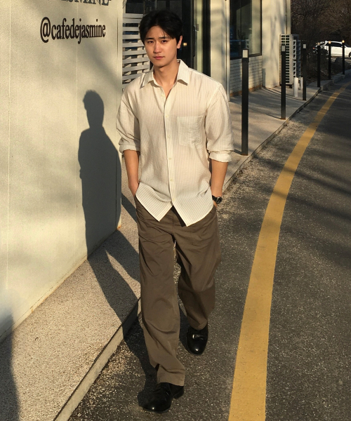 [COUTURE]Adjust Semi Wide Puttig Pants - 4color