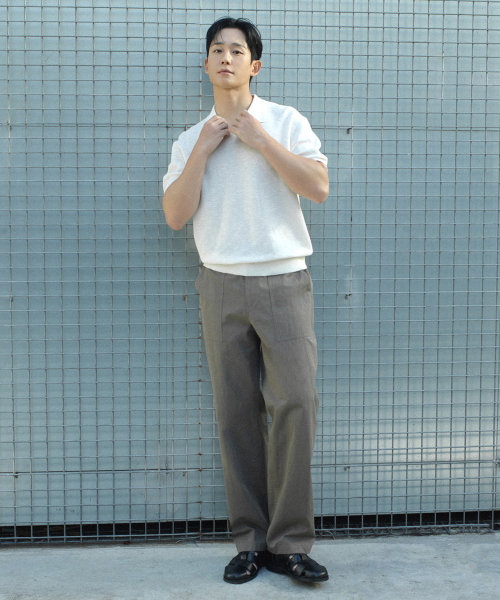 [2PACK][COUTURE]Adjust Semi Wide Puttig Pants - 4color