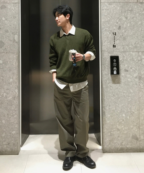 [2PACK][COUTURE]Adjust Semi Wide Puttig Pants - 4color
