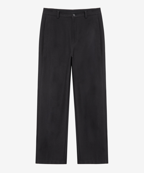 curved semi-wide daily pants - 4color