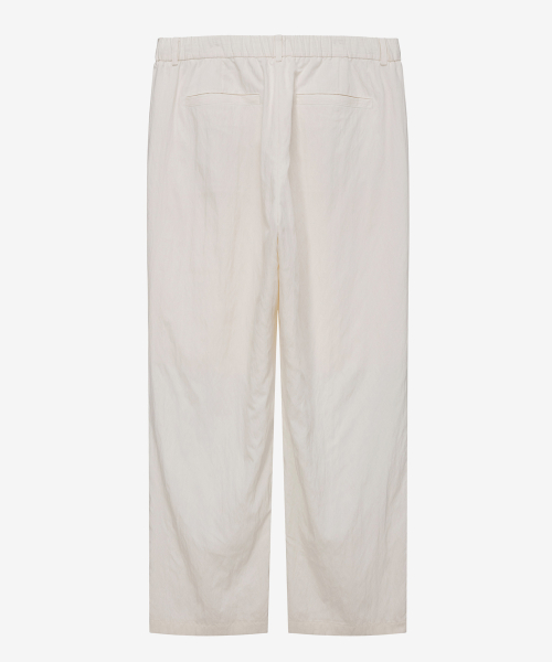 [COUTURE]wide one-tuck full banding pants - 2color
