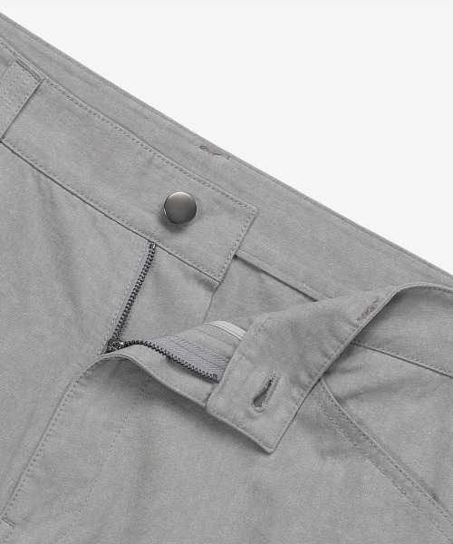[COUTURE]Gray Semi-Wide Pigment Cotton Pants