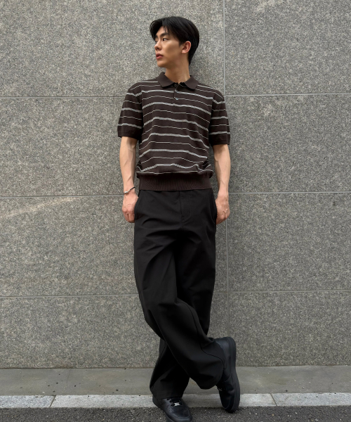 [2PACK]Curved Semi-Wide Fit Daily Pants - 4color