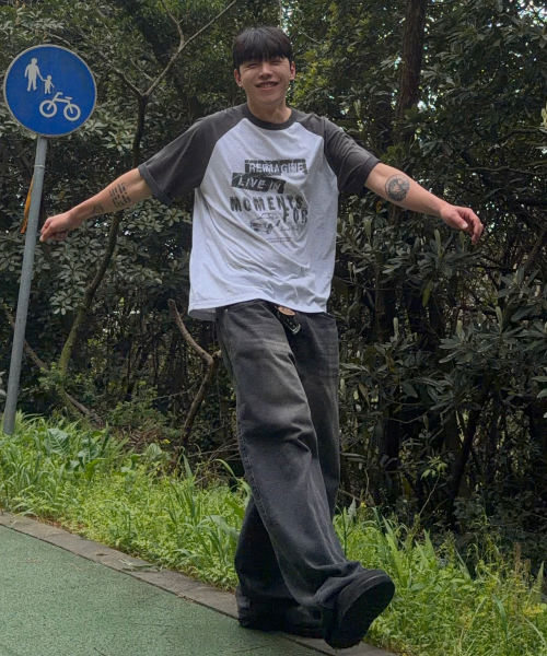 Do Good_Graphic Raglan Oversized Fit T-shirt - 2color